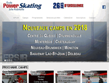 Tablet Screenshot of powerskating-jr.com